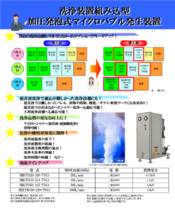 組込型マイクロバブル発生装置